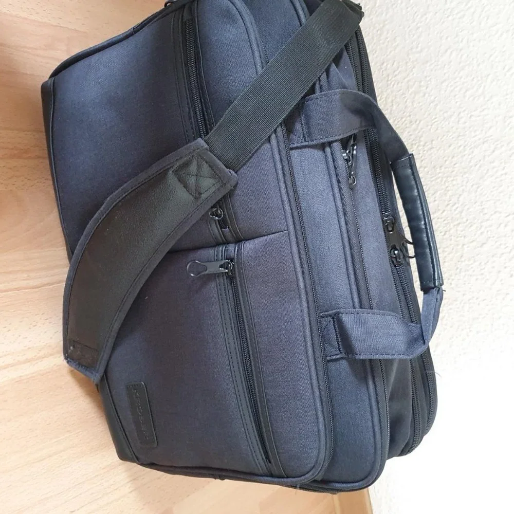 Men's Black Water Repellent Laptop Bag